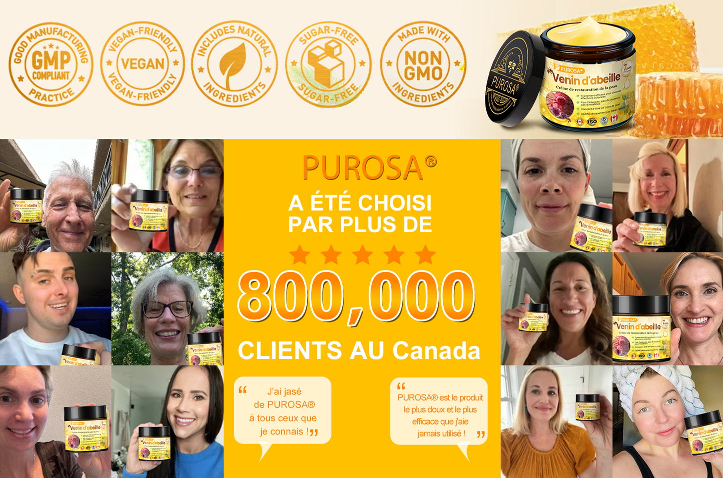 ⏰ Il ne reste plus que 10 pots d’PUROSA® en super promo ! Profitez de 30 % de rabais supplémentaires et avancez vers une vie plus saine. Après, il faudra attendre l’année prochaine !