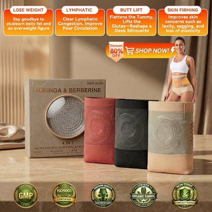 👩‍⚕️🎁Boutique Officielle de Marque |✅KKIO® 2026 Moringa & Berbérine 4-en-1 Micro-Particules Sculptantes & Shorts Brûle-Graisses