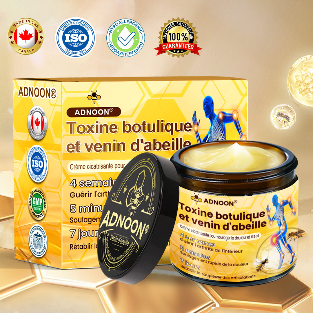 ADNOON®  Crème de guérison des os et de soulagement de la douleur au Botox et venin d'abeille